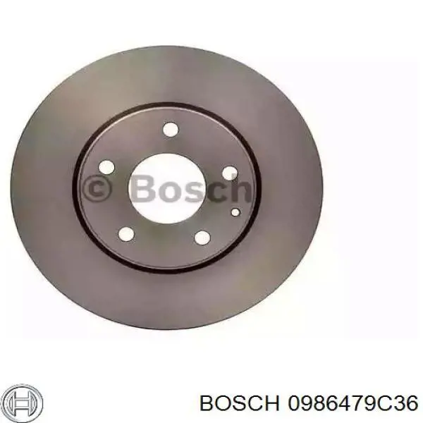 Передние тормозные диски 0986479C36 Bosch