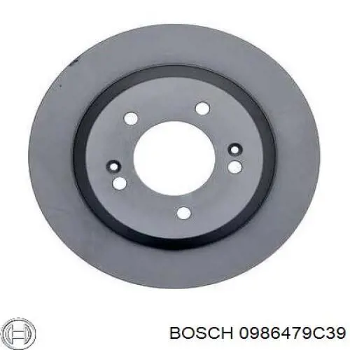 Тормозные диски 0986479C39 Bosch