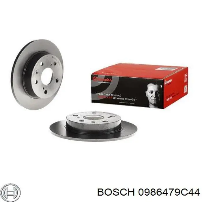 Задний дисковый тормоз Bosch 0986479C44