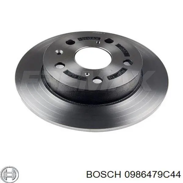 Disco de freno trasero 0986479C44 Bosch