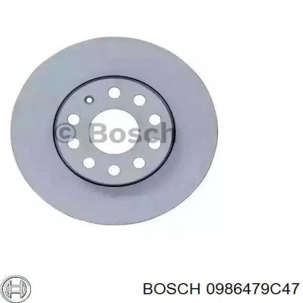 0986479C47 Bosch disco do freio dianteiro