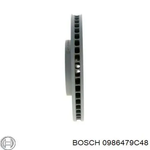 Передние тормозные диски 0986479C48 Bosch