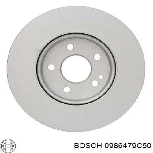 Freno de disco delantero 0986479C50 Bosch