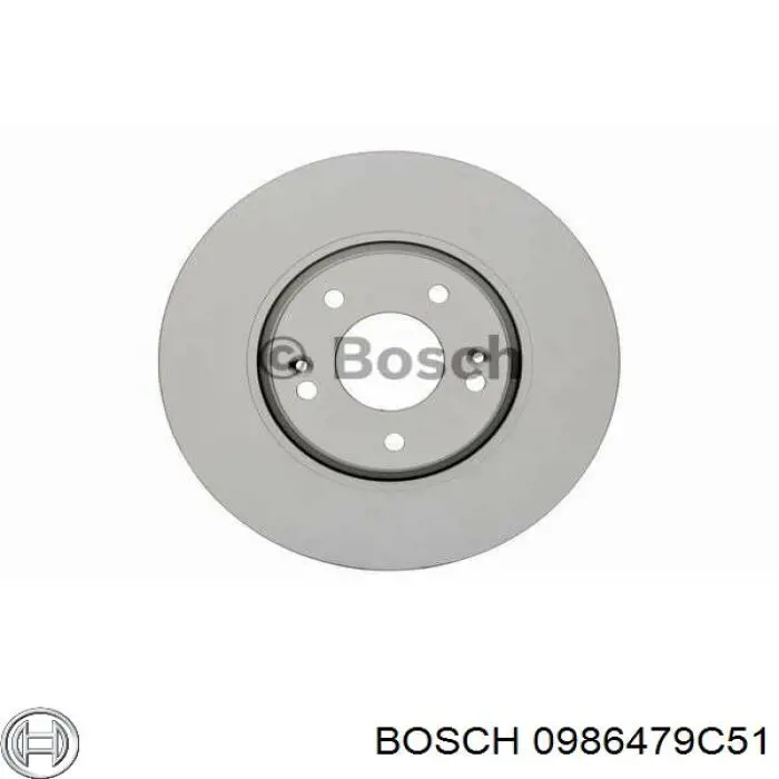 Передние тормозные диски 0986479C51 Bosch