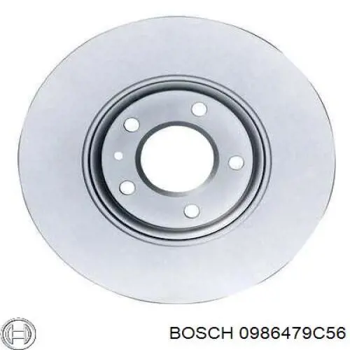 0 986 479 C56 Bosch disco do freio dianteiro