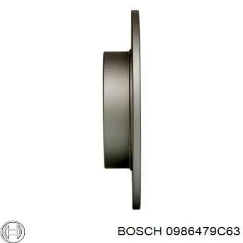 Тормозные диски 0986479C63 Bosch