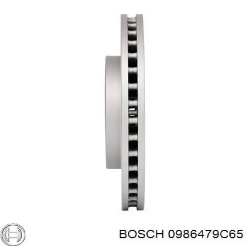 0986479C65 Bosch disco do freio dianteiro