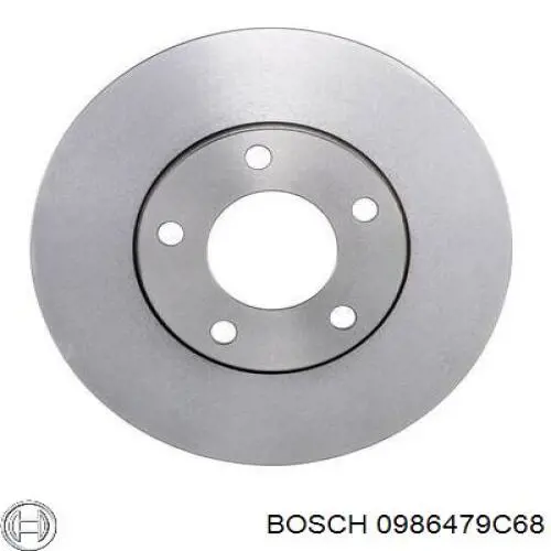 0986479C68 Bosch передние тормозные диски