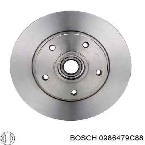 0 986 479 C88 Bosch disco do freio traseiro
