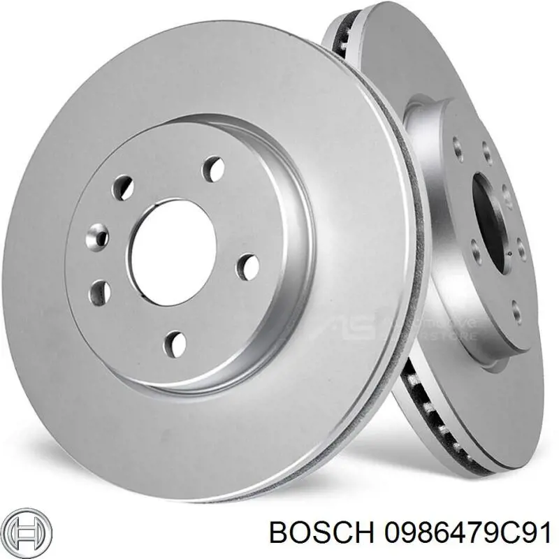 0986479C91 Bosch disco do freio dianteiro