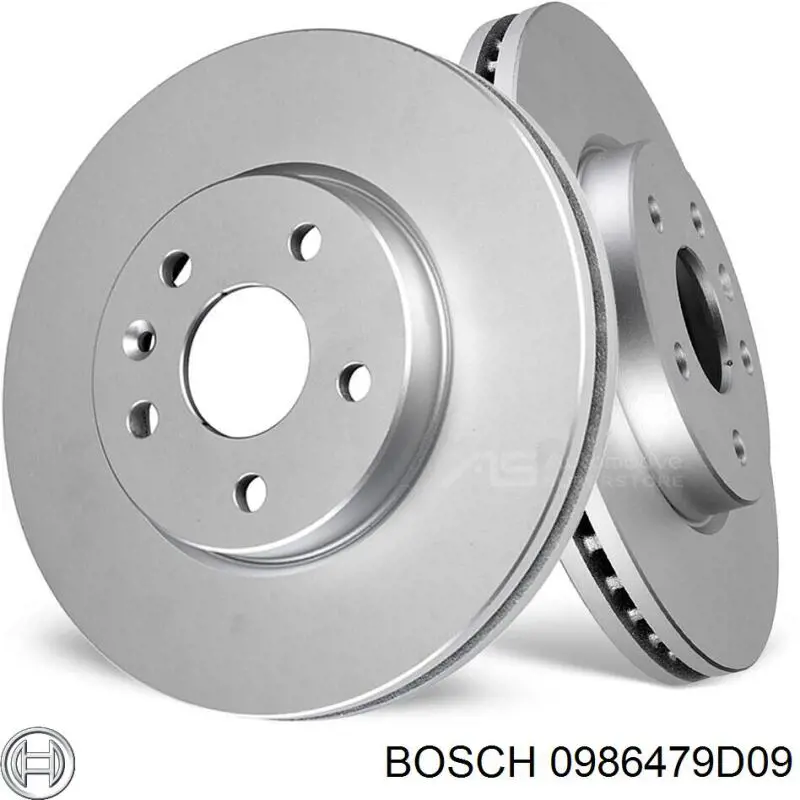 Передние тормозные диски 0986479D09 Bosch