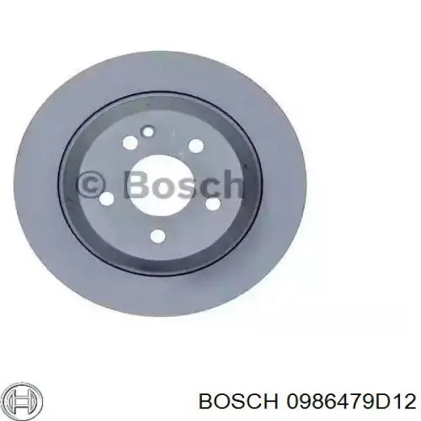 0986479D12 Bosch disco do freio traseiro