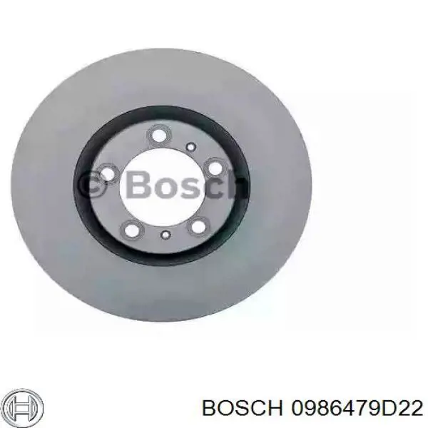 0 986 479 D22 Bosch disco do freio dianteiro