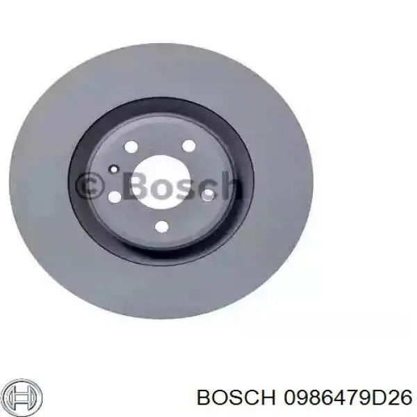 0986479D26 Bosch disco do freio dianteiro