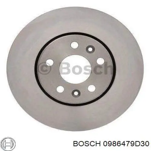 Диск гальмівний передній 0986479D30 Bosch