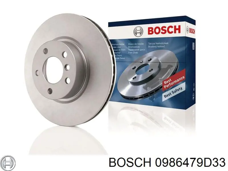 0986479D33 Bosch disco do freio dianteiro