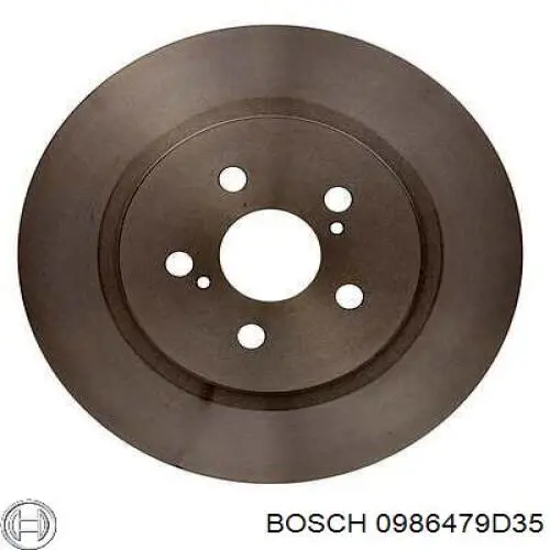 Тормозные диски 0986479D35 Bosch