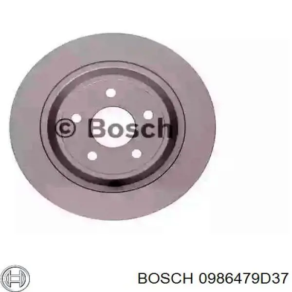 Тормозные диски 0986479D37 Bosch