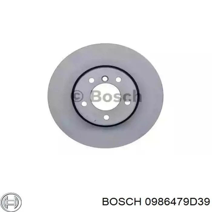 Передние тормозные диски 0986479D39 Bosch