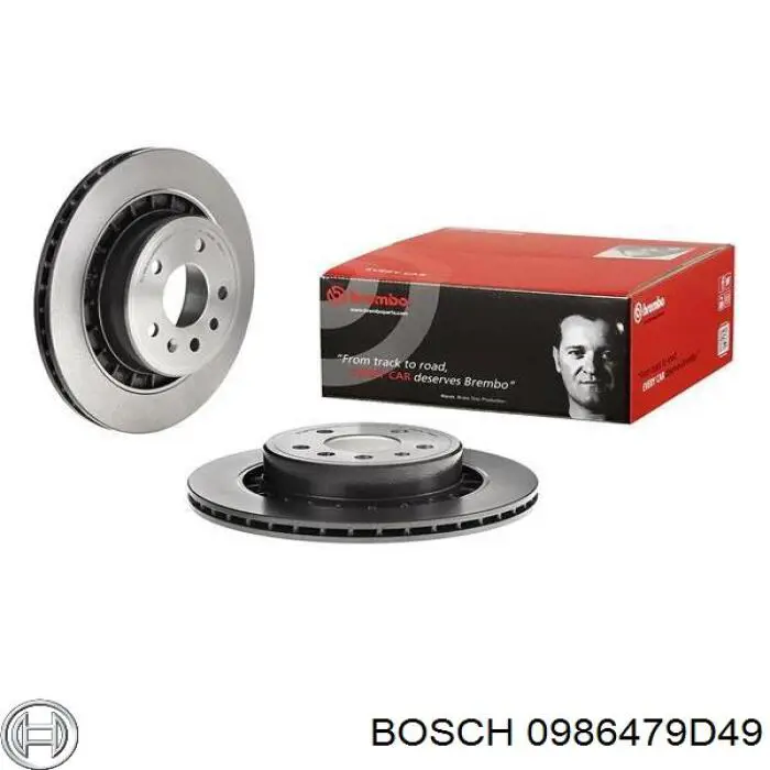 Купить 0986479D49 Bosch Диск тормозной задний