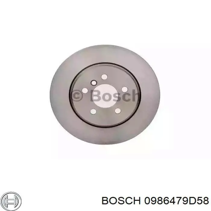 Тормозные диски 0986479D58 Bosch