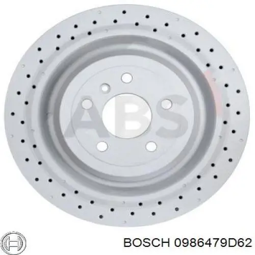 Тормозные диски 0986479D62 Bosch