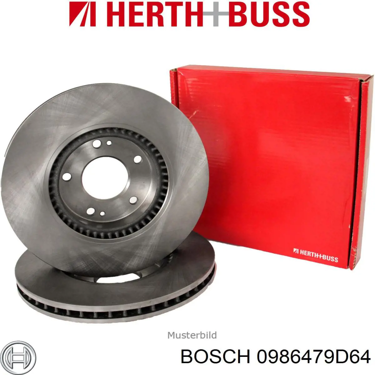 Задний дисковый тормоз Bosch 0986479D64