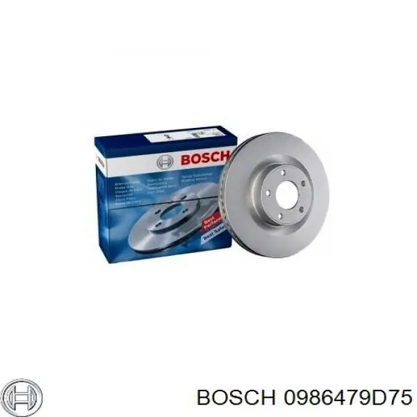 Передние тормозные диски 0986479D75 Bosch