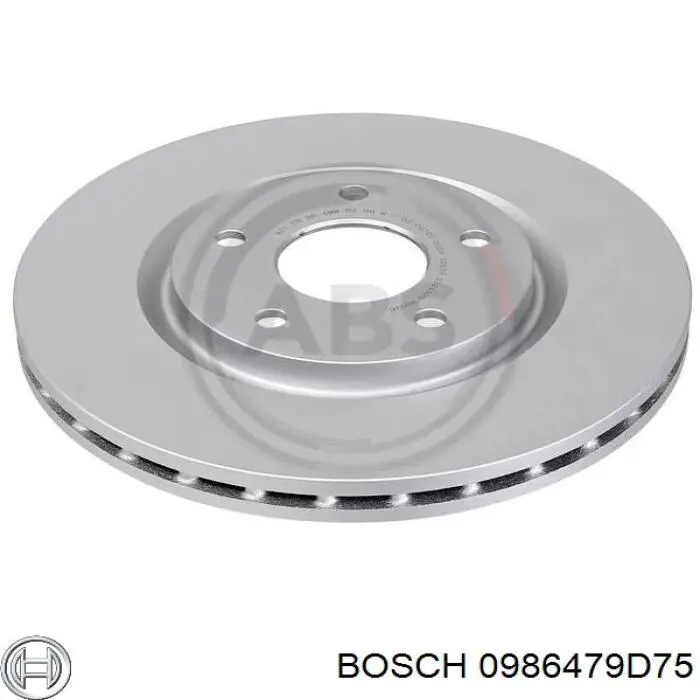 Передние тормозные диски 0986479D75 Bosch