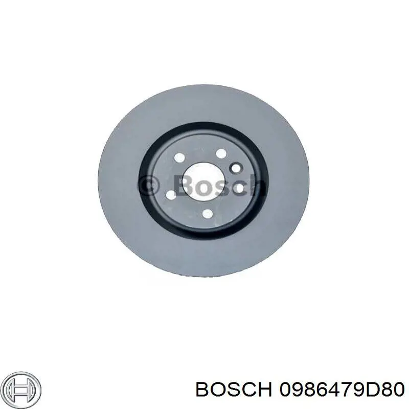 Disco de freno trasero 0986479D80 Bosch