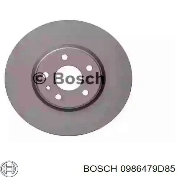 Передние тормозные диски 0986479D85 Bosch