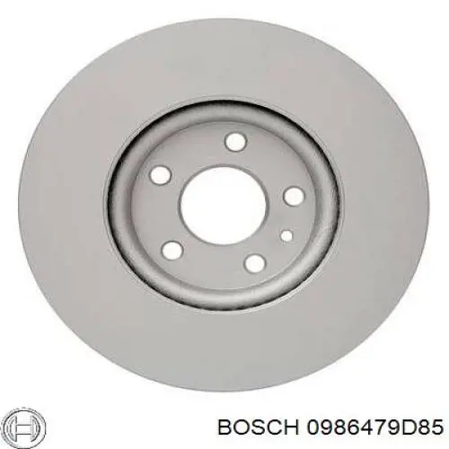 Freno de disco delantero 0986479D85 Bosch