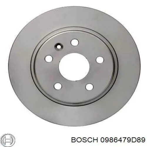 Тормозные диски 0986479D89 Bosch