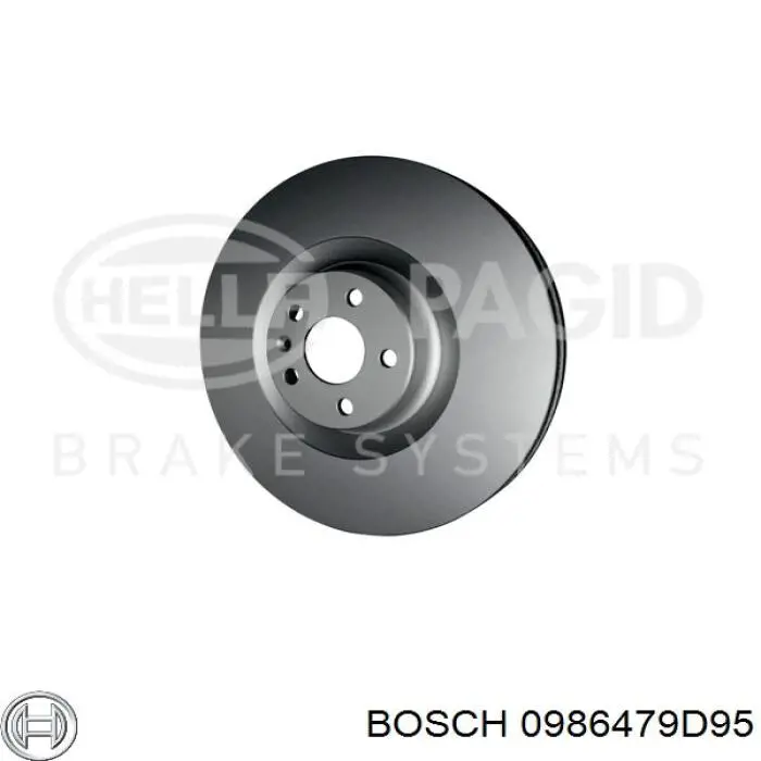 0986479D95 Bosch disco do freio dianteiro