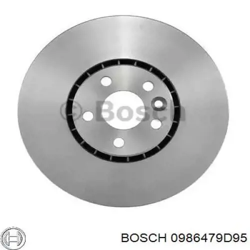 Передние тормозные диски 0986479D95 Bosch