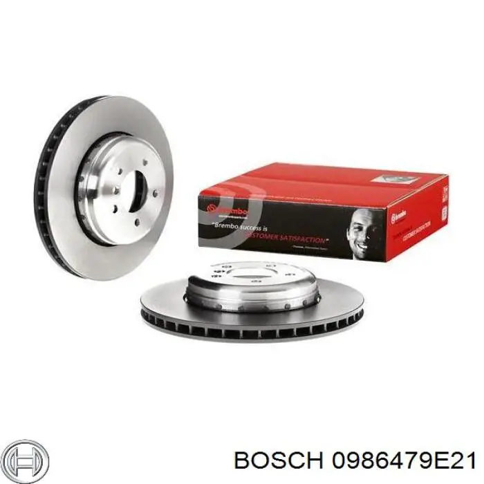 Передние тормозные диски 0986479E21 Bosch