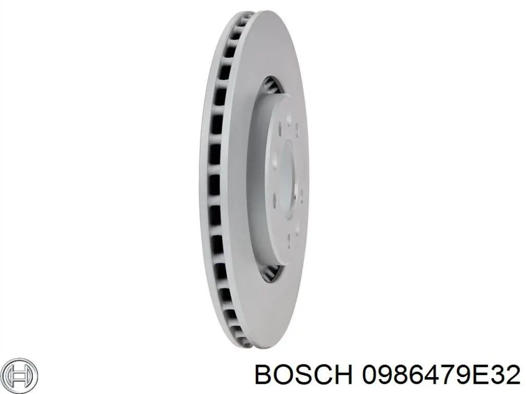 Disco de freno trasero 0986479E32 Bosch