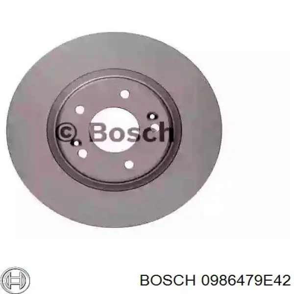 Передние тормозные диски 0986479E42 Bosch