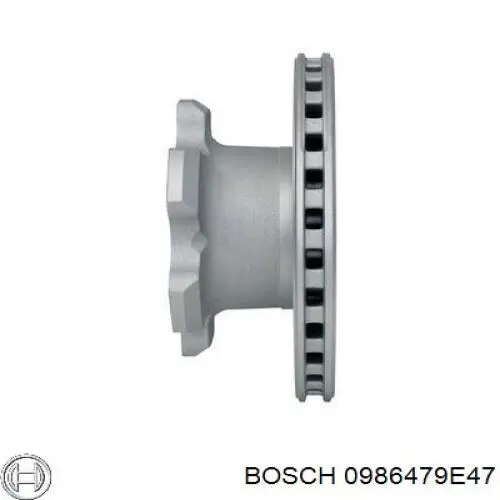 0986479E47 Bosch диск тормозной задний