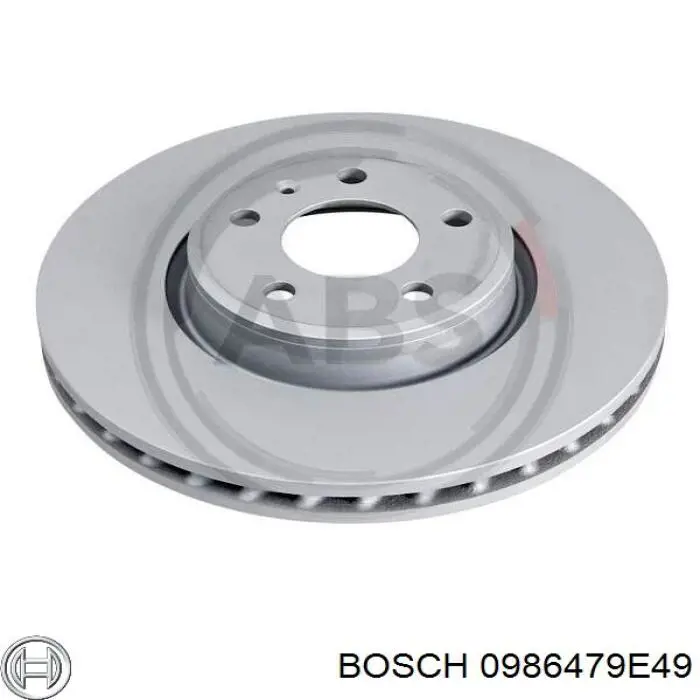 Передние тормозные диски 0986479E49 Bosch