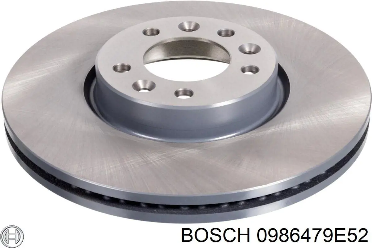 Disco de freno delantero 0986479E52 Bosch