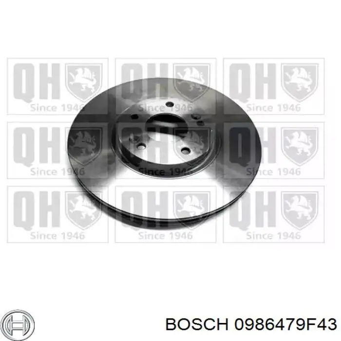 Тормозные диски 0986479F43 Bosch