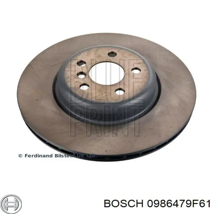 0986479F61 Bosch диск тормозной задний
