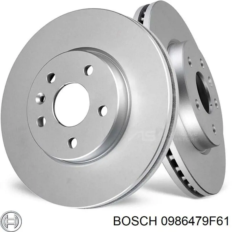 Disco de freno trasero 0986479F61 Bosch