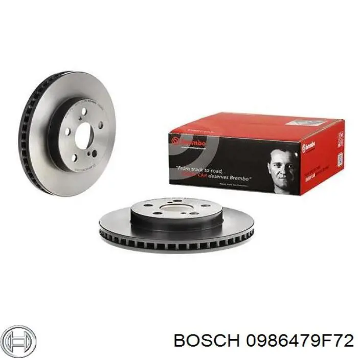 Тормоз дисковый передний Bosch 0986479F72 цена, от 38.91 USD