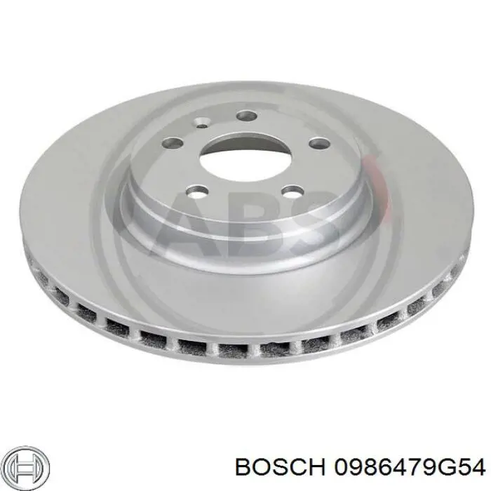 Передние тормозные диски 0986479G54 Bosch