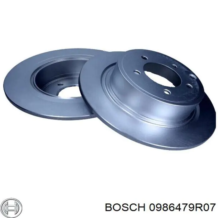 0986479R07 Bosch диск тормозной задний
