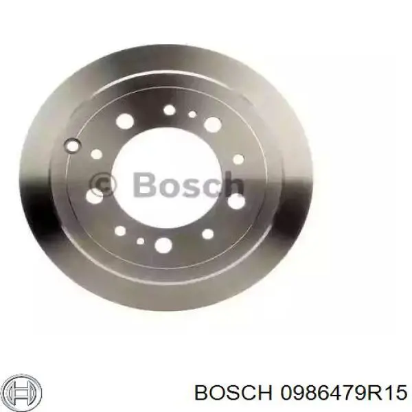 0986479R15 Bosch тормозные диски