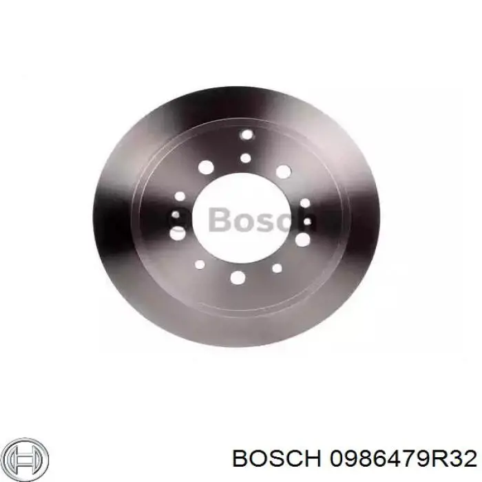 Тормозные диски 0986479R32 Bosch