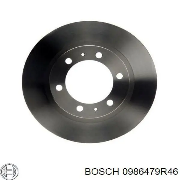 Freno de disco delantero 0986479R46 Bosch